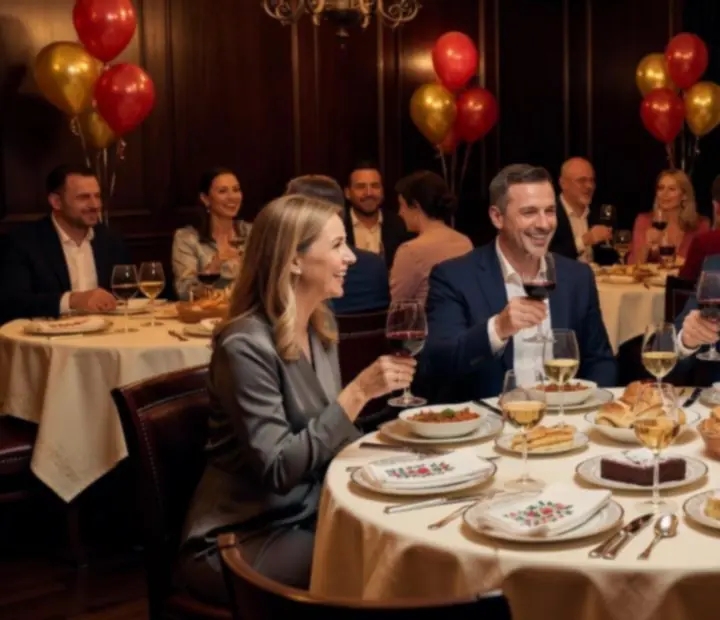 Privát ünneplés elegáns éttermi környezetben