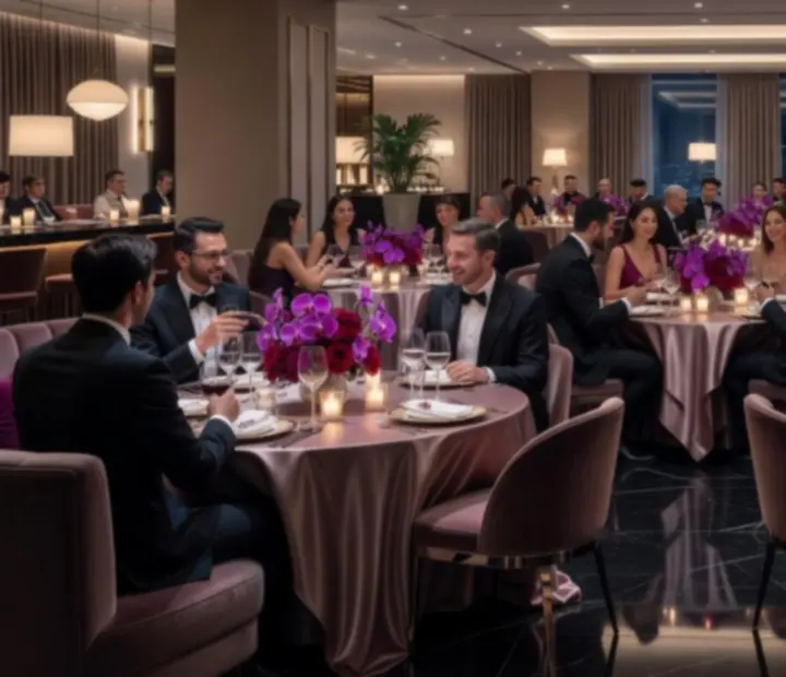 Elegáns privát vacsora és társasági est a Meeting Pooint 24 különtermében